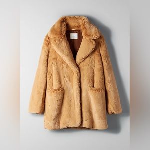 Wilfred Aritzia Muse Faux Fur Coat